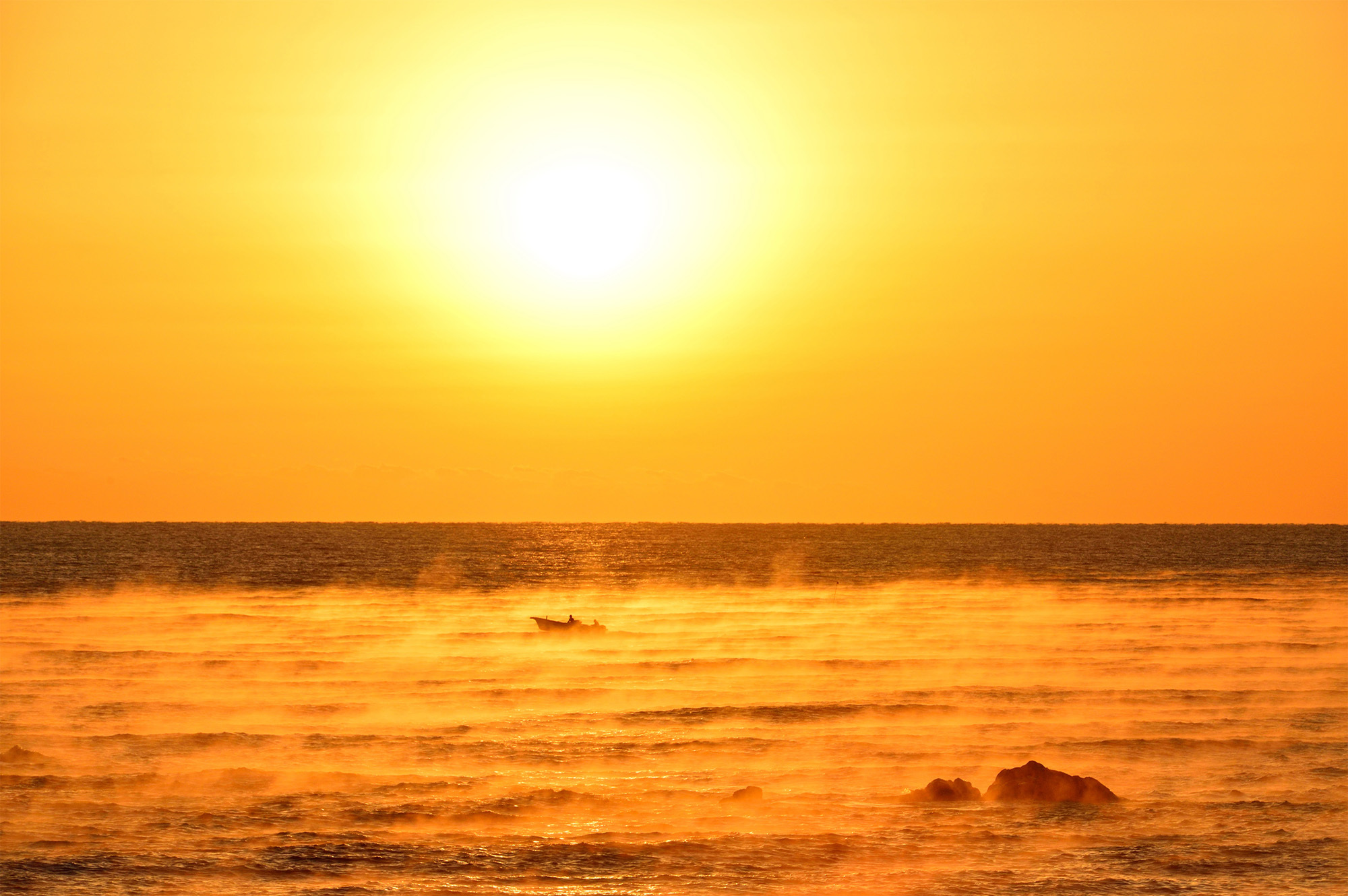 写真：夕日